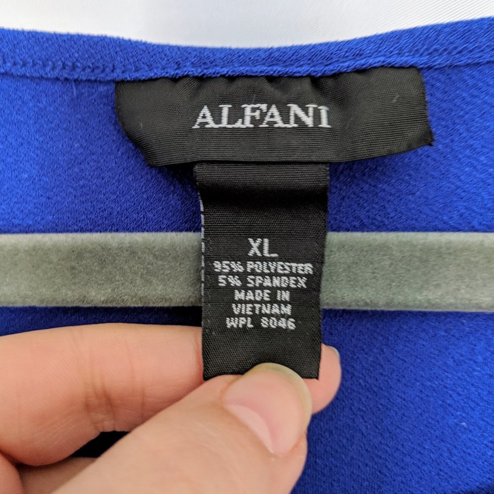 Blue Alfani Rhinestone Top - Picture 4 of 4